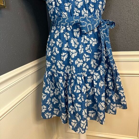 Rebecca Taylor Perla Petal Flutter Sleeve Flounce Hem Dress - Picture 8 of 14